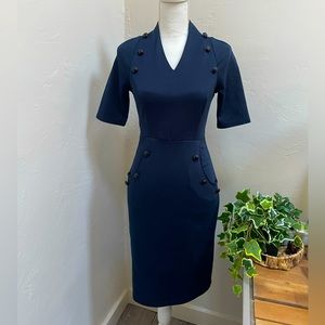 Grace Karin‎ Structured Navy Dress